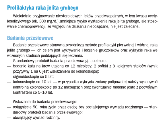 profilaktyka raka jelita grubego